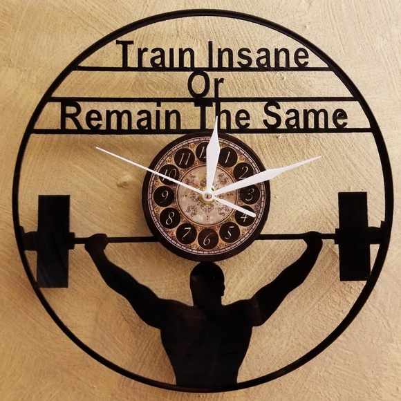 SPOT51.COM Other - Train INSAIN OR REMANE THE SAME vinyl record clock